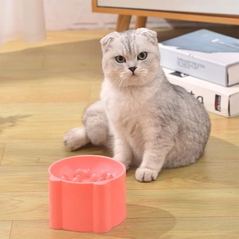 Bol anti-étouffement à déglutition lente pour chats et chiens