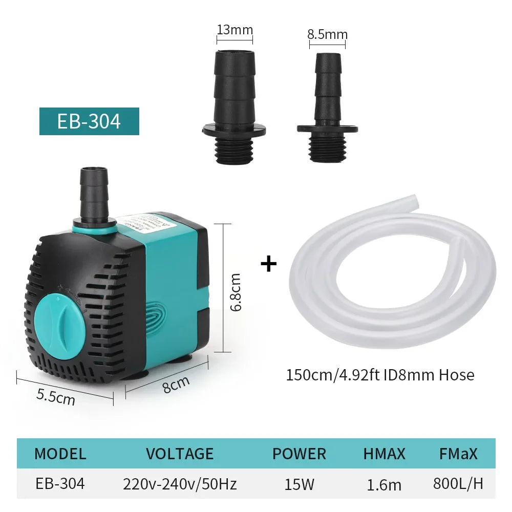 Submersible Aquarium Water Pump with Adjustable Flow