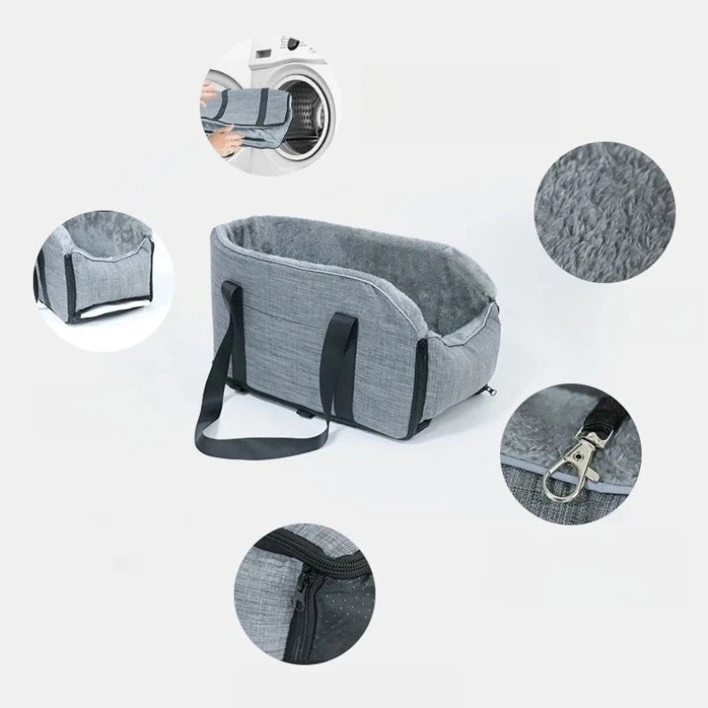 Portable Dog Travel Bed for Car Use
