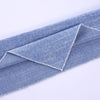 Blue White Striped Cotton Dog Bandana with Adjustable Fit