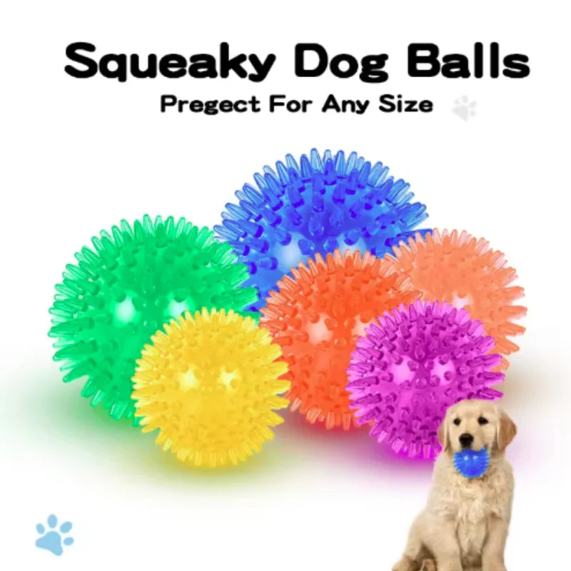 Squeaky Rubber Dog Ball Toy