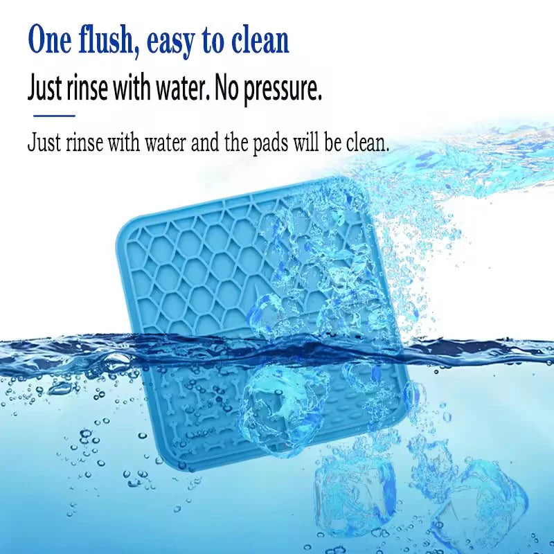 Food-Grade Silicone Pet Lick Mat with Suction Cups
