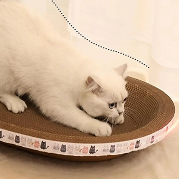 Cat Scratcher Cardboard Scratch Pad - Round or Oval