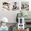 Dispensador automático inteligente para mascotas con cuenco de acero inoxidable