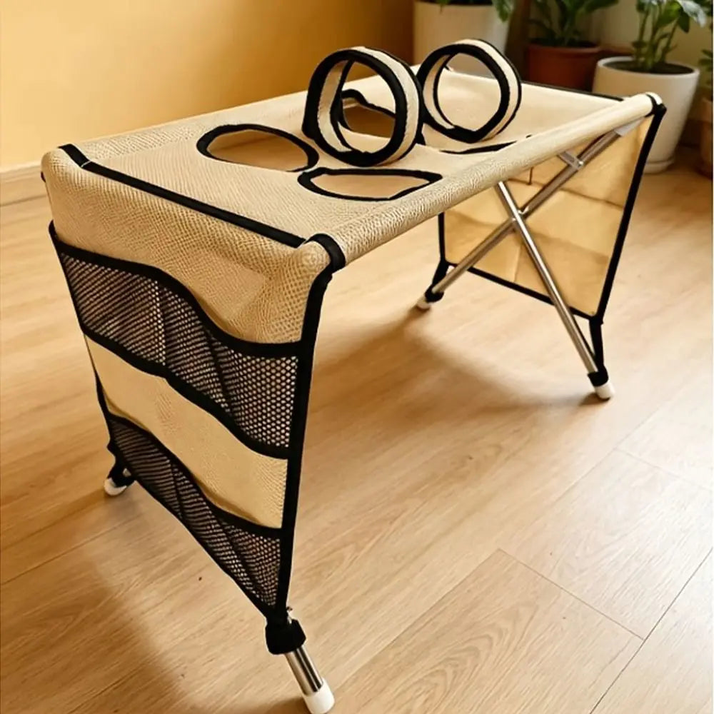 Foldable Pet Grooming Hammock with Quick-Dry Mesh