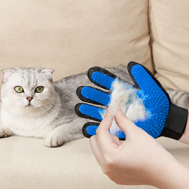 Silicone Pet Grooming Gloves for Cats and Dogs