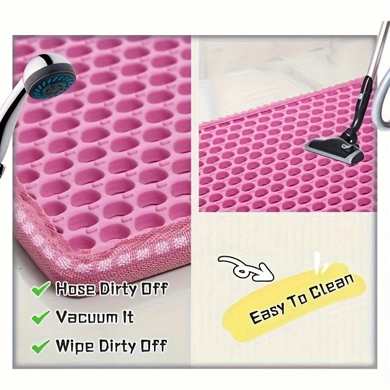 Doppelschichtiger Waben-Katzentoiletten-Matte