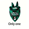 Christmas Triangle Dog Bandana Scarf with Adjustable Fit