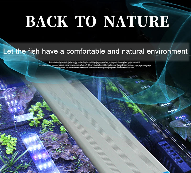 Lampe LED à clipser pour aquarium, profil fin