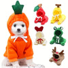 Fruit Print Fleece Dog Hoodie for Small Pets