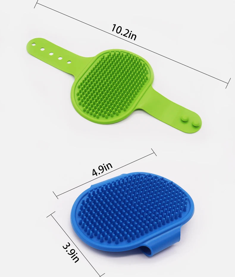 Gant de toilettage en caoutchouc souple pour chiens et chats