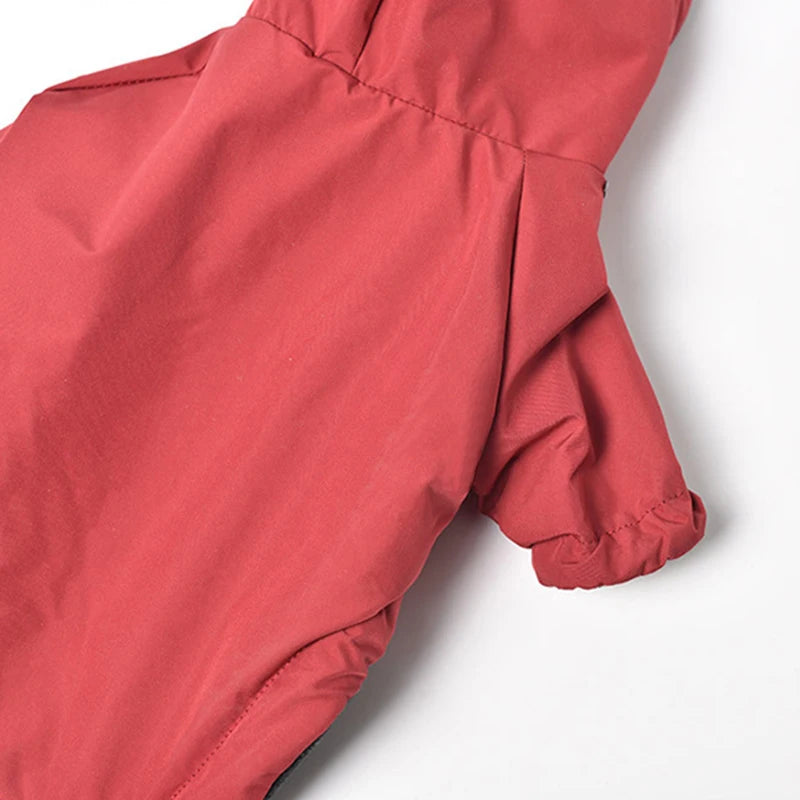 Abrigo impermeable con capucha para perro
