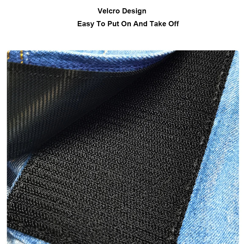 Denim Overalls for Dogs with Reflective Straps