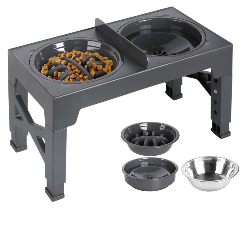 Adjustable Elevated Dog Bowl Stand