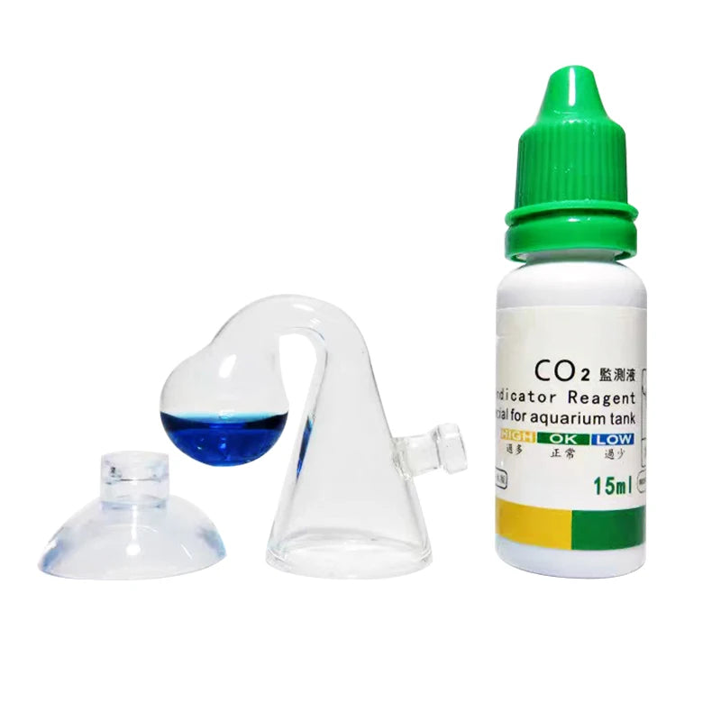 Aquarium CO2 Drop Checker mit Indikatorlösung