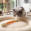 Cat Teaser Wand Set with Replacement Fleece Tops