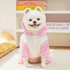 Cozy Fleece Dog Hoodie with Playful Animal Design
