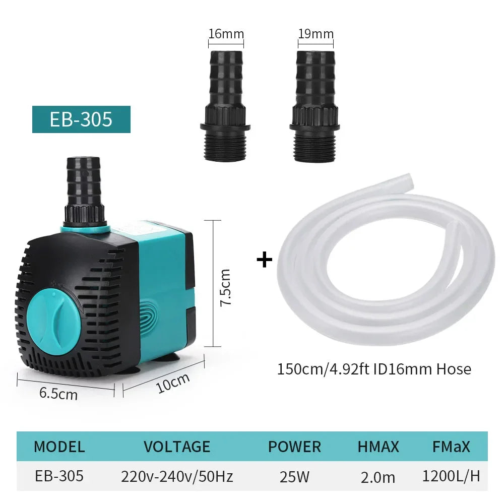 Submersible Aquarium Water Pump with Adjustable Flow
