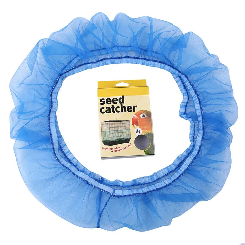 Breathable Nylon Mesh Bird Cage Seed Catcher