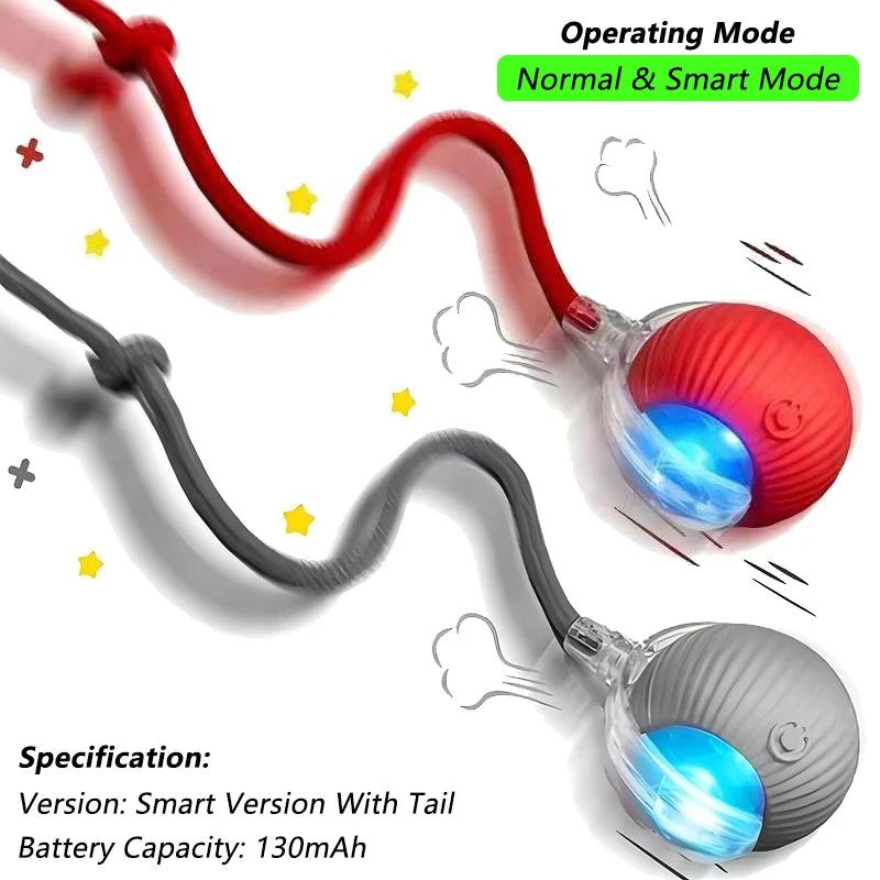 Automatic Interactive Rolling Cat Toy with Bird Sounds
