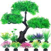 Lifelike Artificial Aquarium Plants – Set of 10