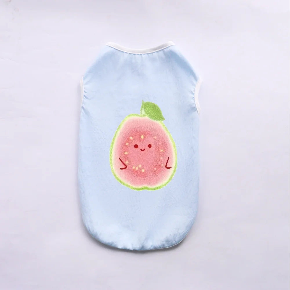 Breathable Fruit Print Pet Vest for Small Dogs and Cats