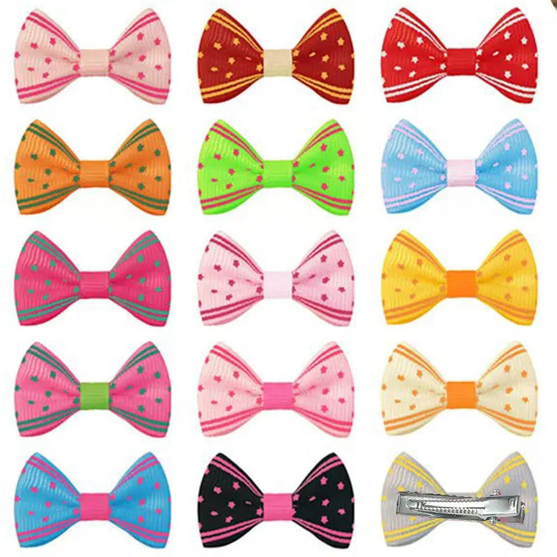 Pet Hair Bow Clips for Dogs and Cats