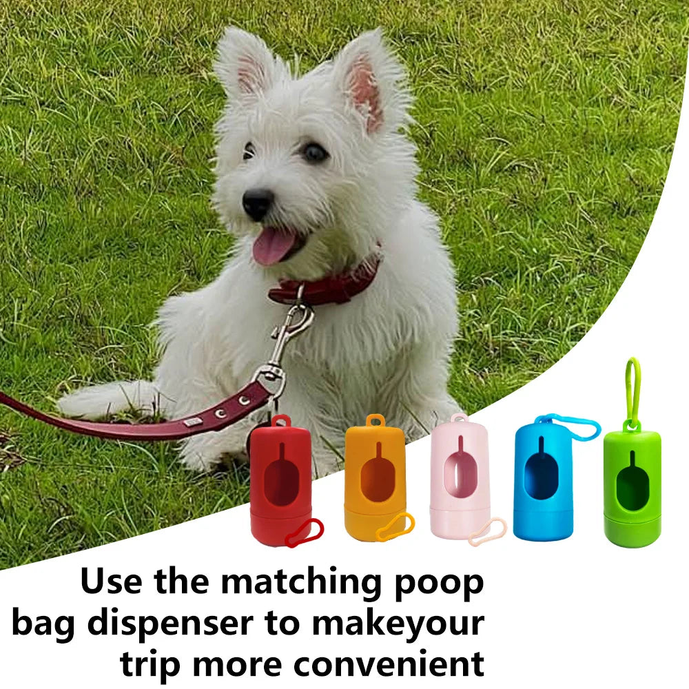 Photodegradable Dog Poop Bags with Dispenser - Extra Thick, Leak-Proof, Scented