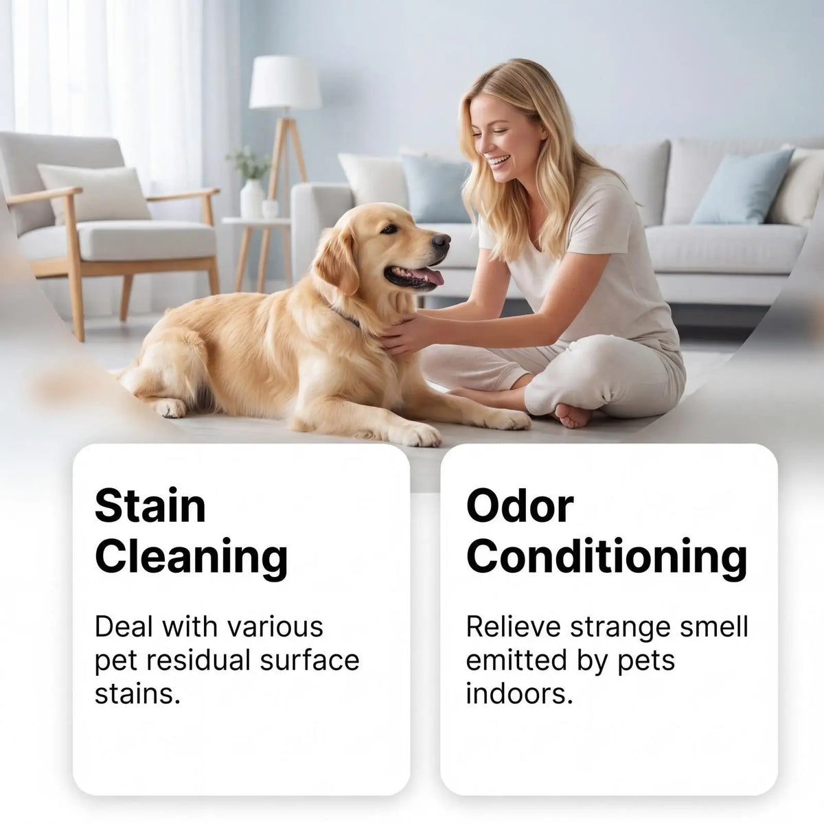 Pet Stain & Odor Eliminator Spray with Fine Mist Nozzle