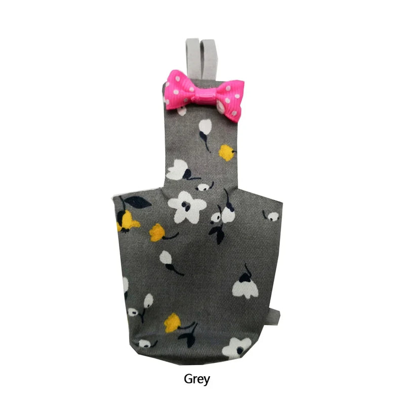 Floral Bowtie Parrot Diaper Flight Suit