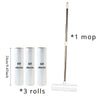 Retractable Lint Roller with Refills – Long-Handled Pet Hair Remover for Furniture and Floors