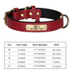 Personalisiertes Leder-Hundehalsband mit graviertem ID-Tag
