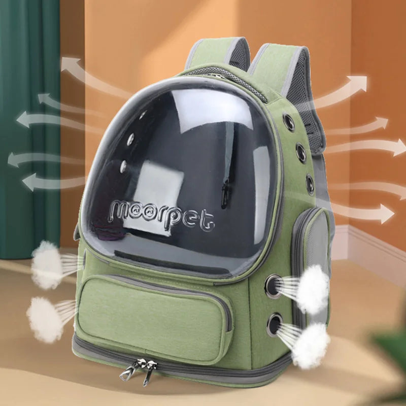 Mochila de Viaje Ventilada para Mascotas