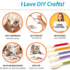 Cat Teaser Wand Set with Replacement Fleece Tops