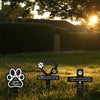 Wooden Pet Memorial Garden Stake with Paw Print