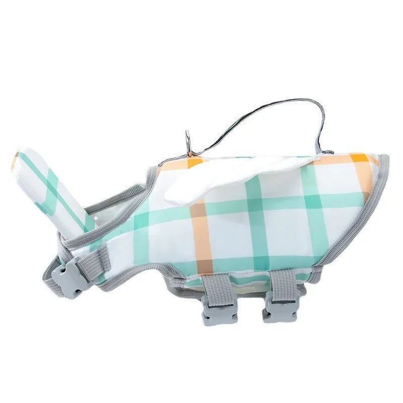 Adjustable Dog Life Jacket with Reflective Trim for Swimming and Water Safety