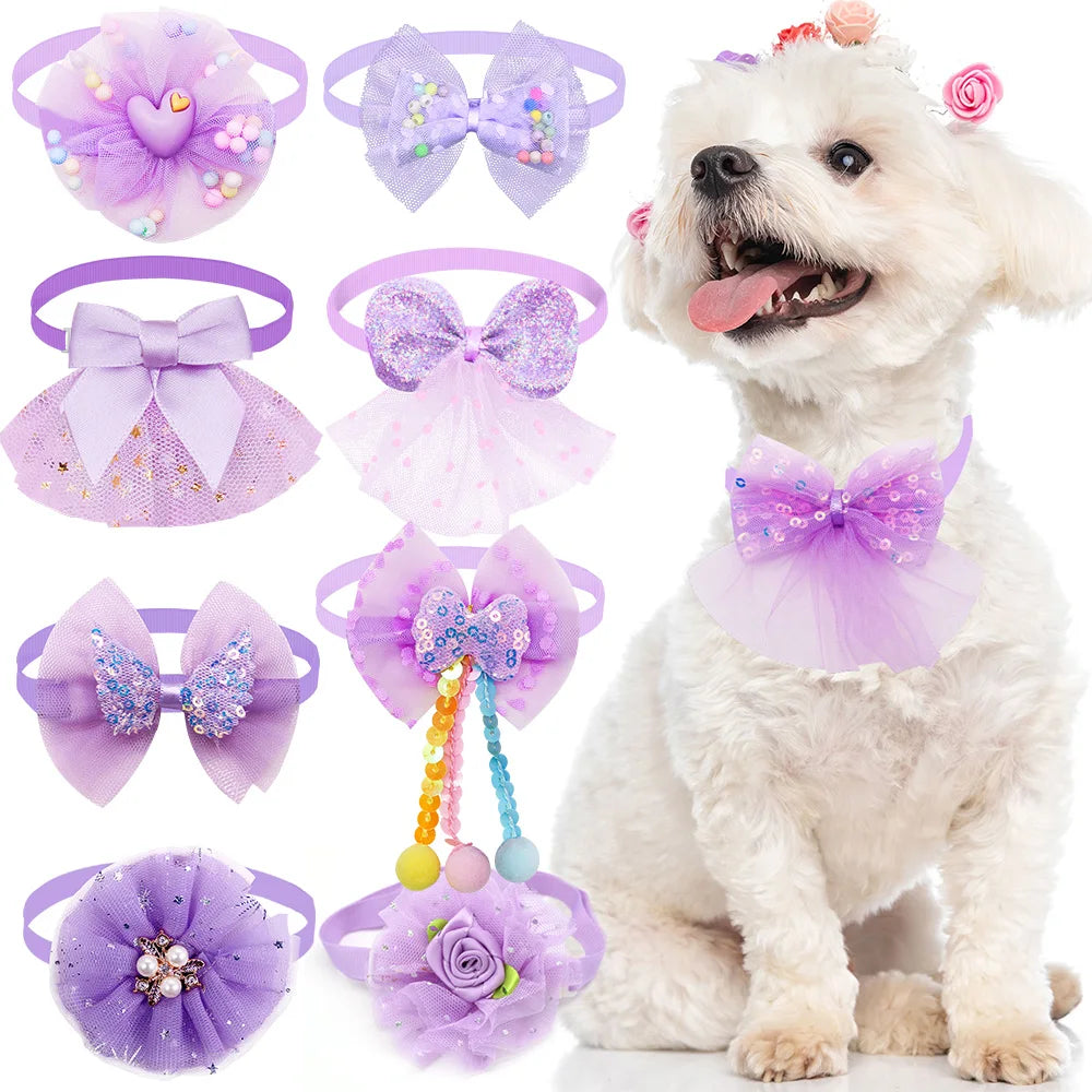 Lace Bow Tie Collar Accessory for Small Dogs and Cats