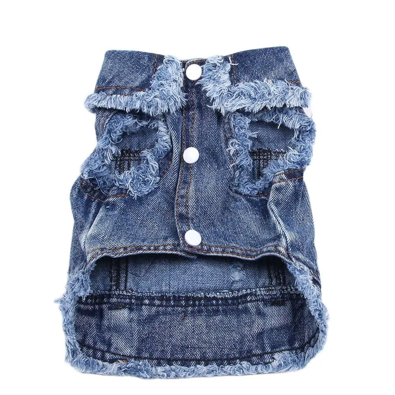 Chaqueta de Mezclilla Azul para Perros