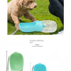 Bouteille d'eau portable pour animaux avec rangement pour nourriture