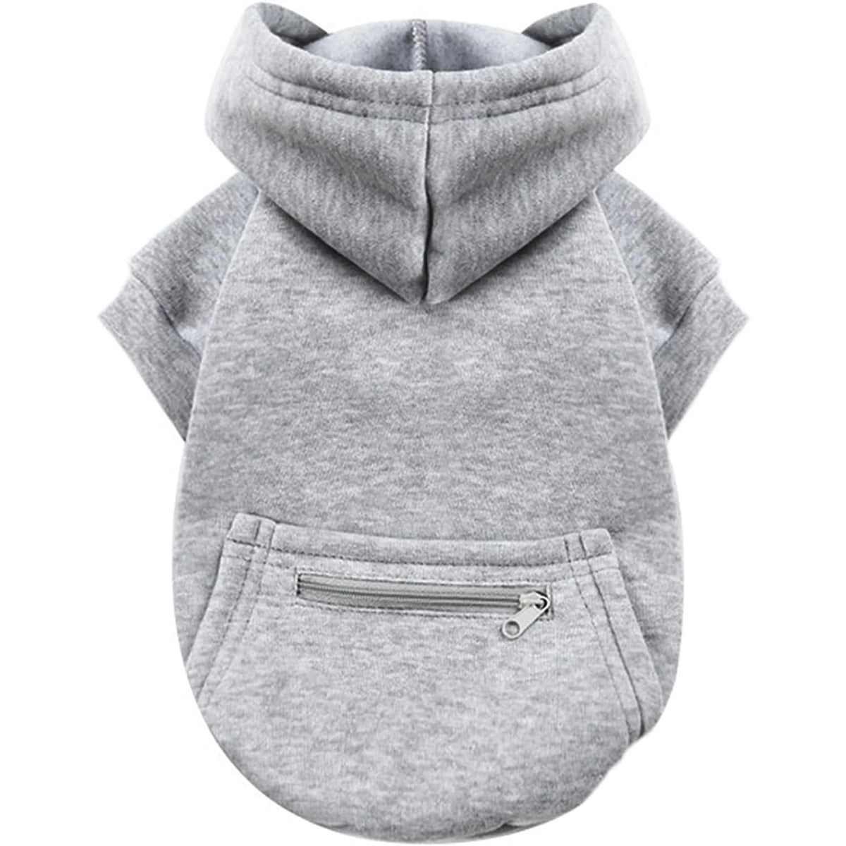 Cozy Fleece Hoodie for Small Dogs and Cats with Pockets