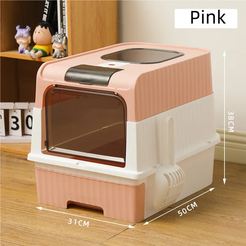 Foldable Enclosed Cat Litter Box