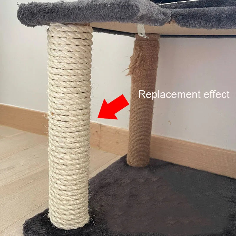 Cuerda de Sisal Natural para Rascadores de Gatos