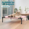 Elevated Pet Bed with Detachable Frame and Breathable Mesh