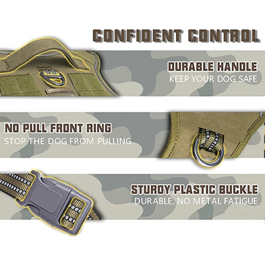 Tactical Dog Harness for Secure Control