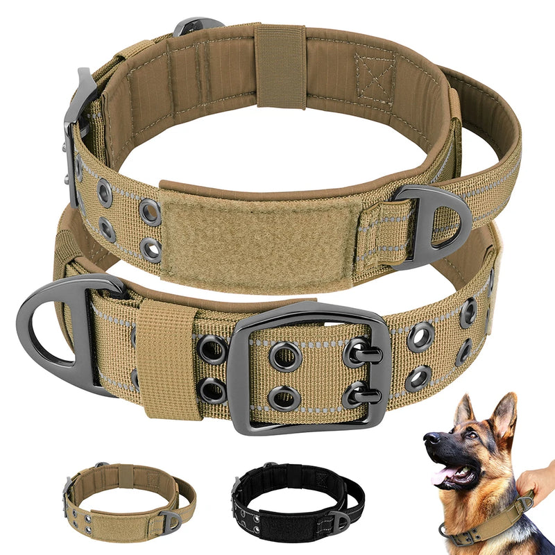 Taktisches Nylon-Hundehalsband mit Griff