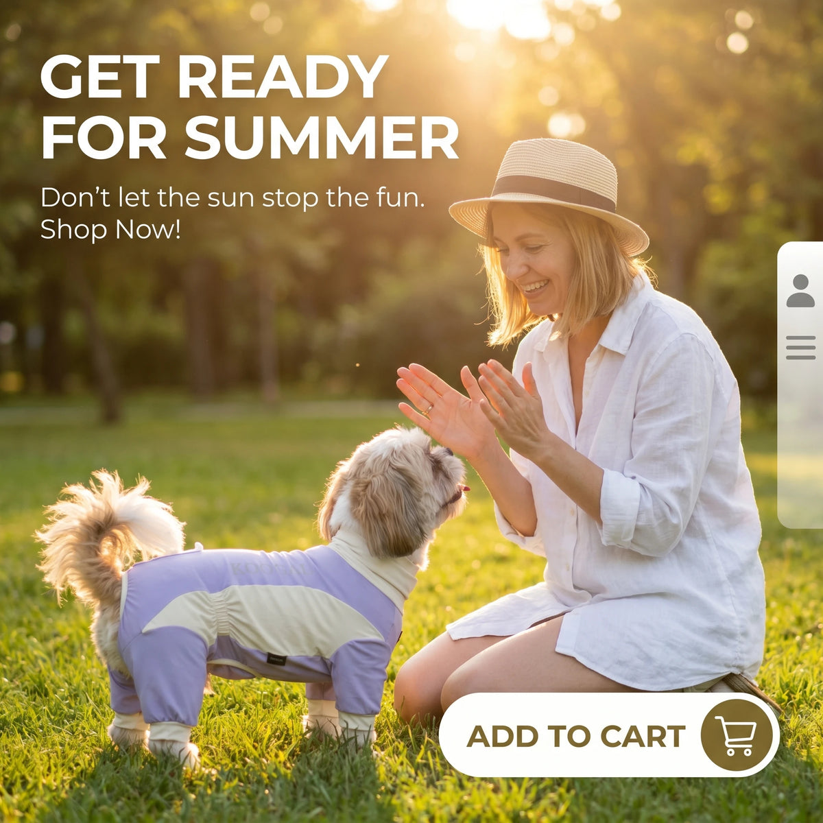 Pet Cooling Full-Body Suit for Summer Heat Relief