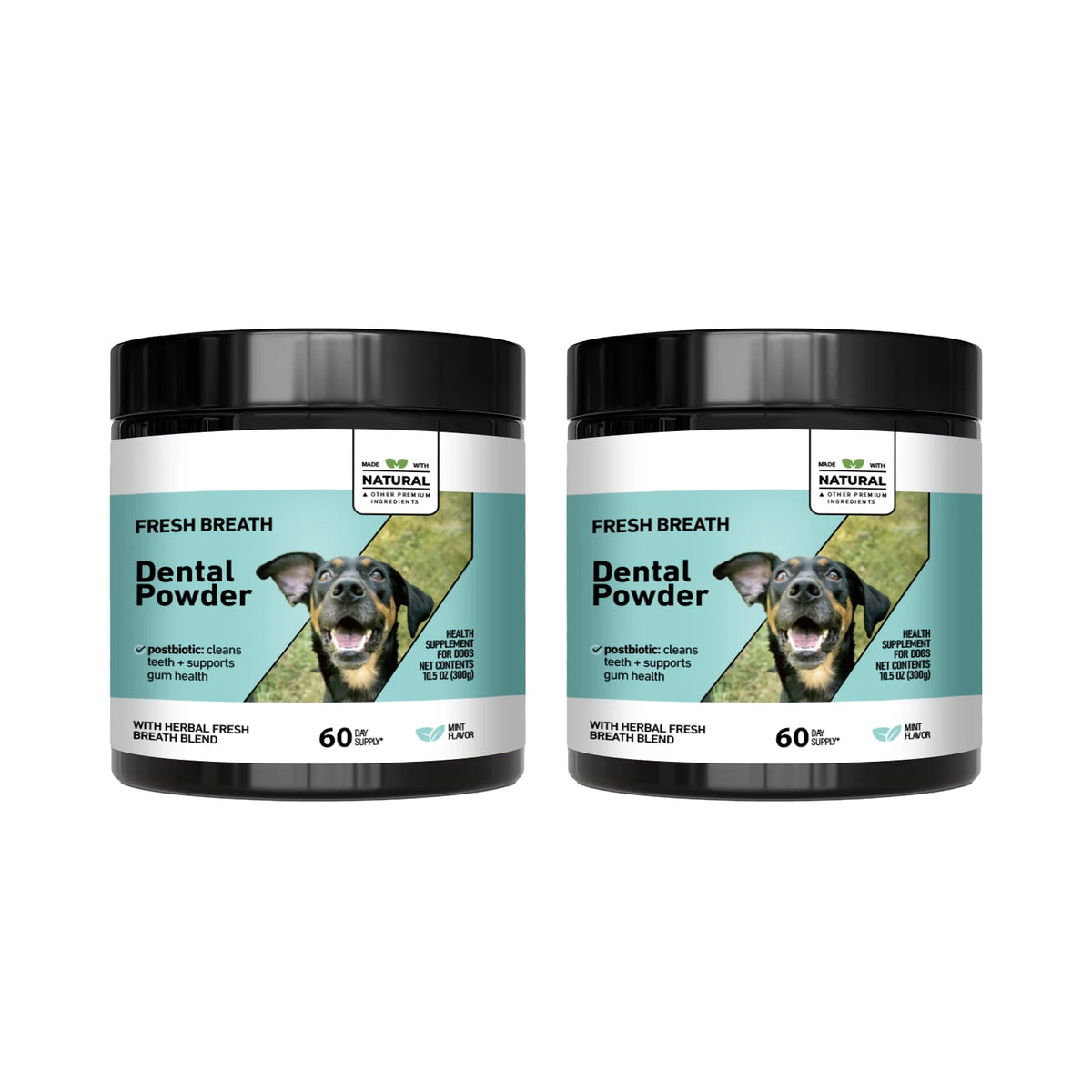 Mint-Flavored Dental Care Powder for Dogs & Cats