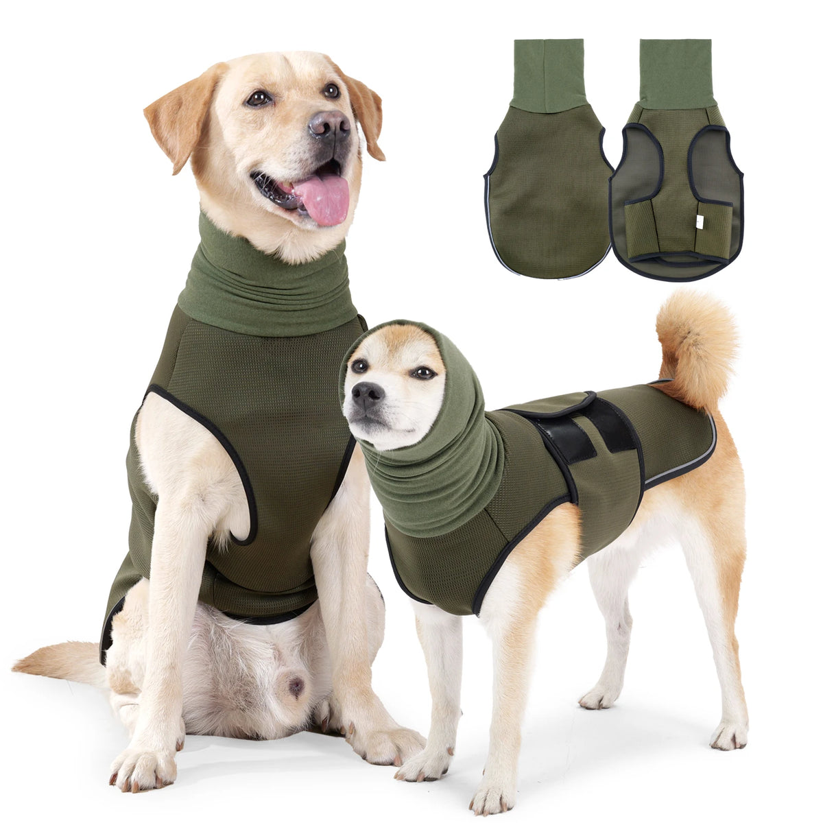 Dog Calming Vest with Neck Warmer