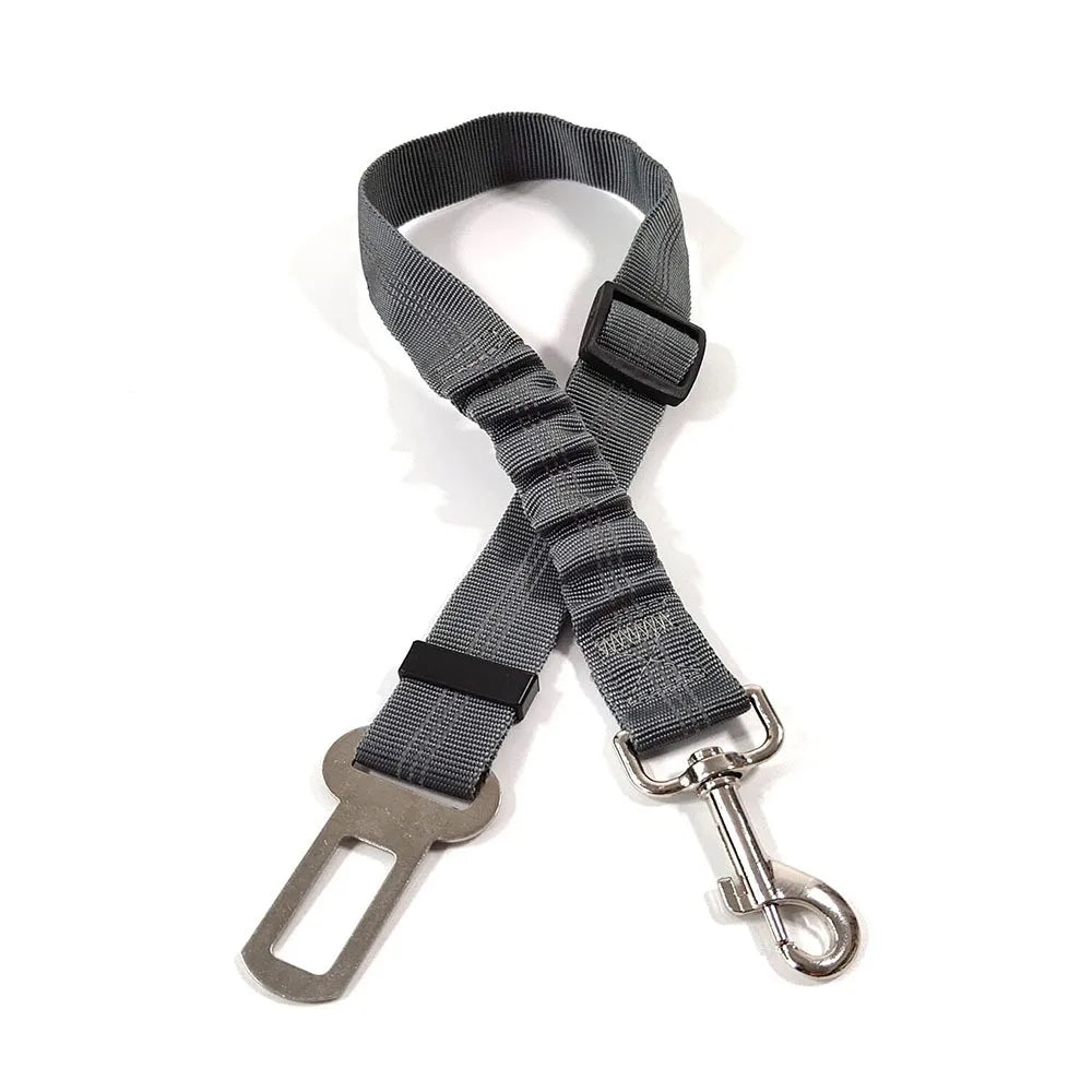 Reflective Adjustable Dog Car Seat Belt with Bungee Harness