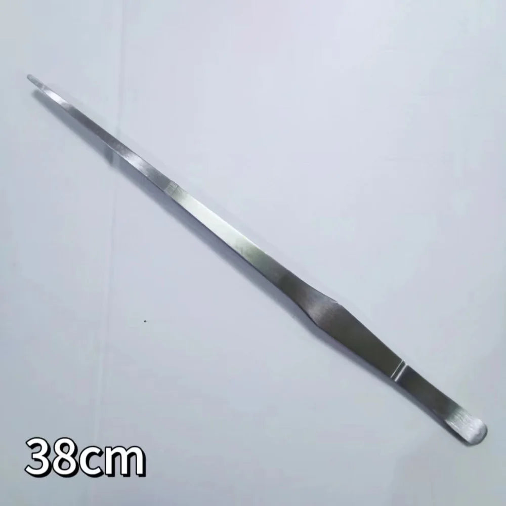 Stainless Steel Aquarium Plant Tweezers with Ergonomic Elbow Design